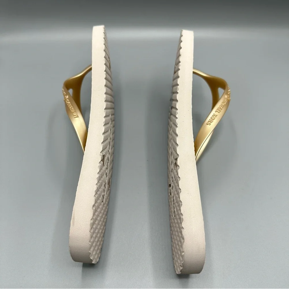 Michael Kors Logo Flip Flops Summer Flats Women’s Size 10M
